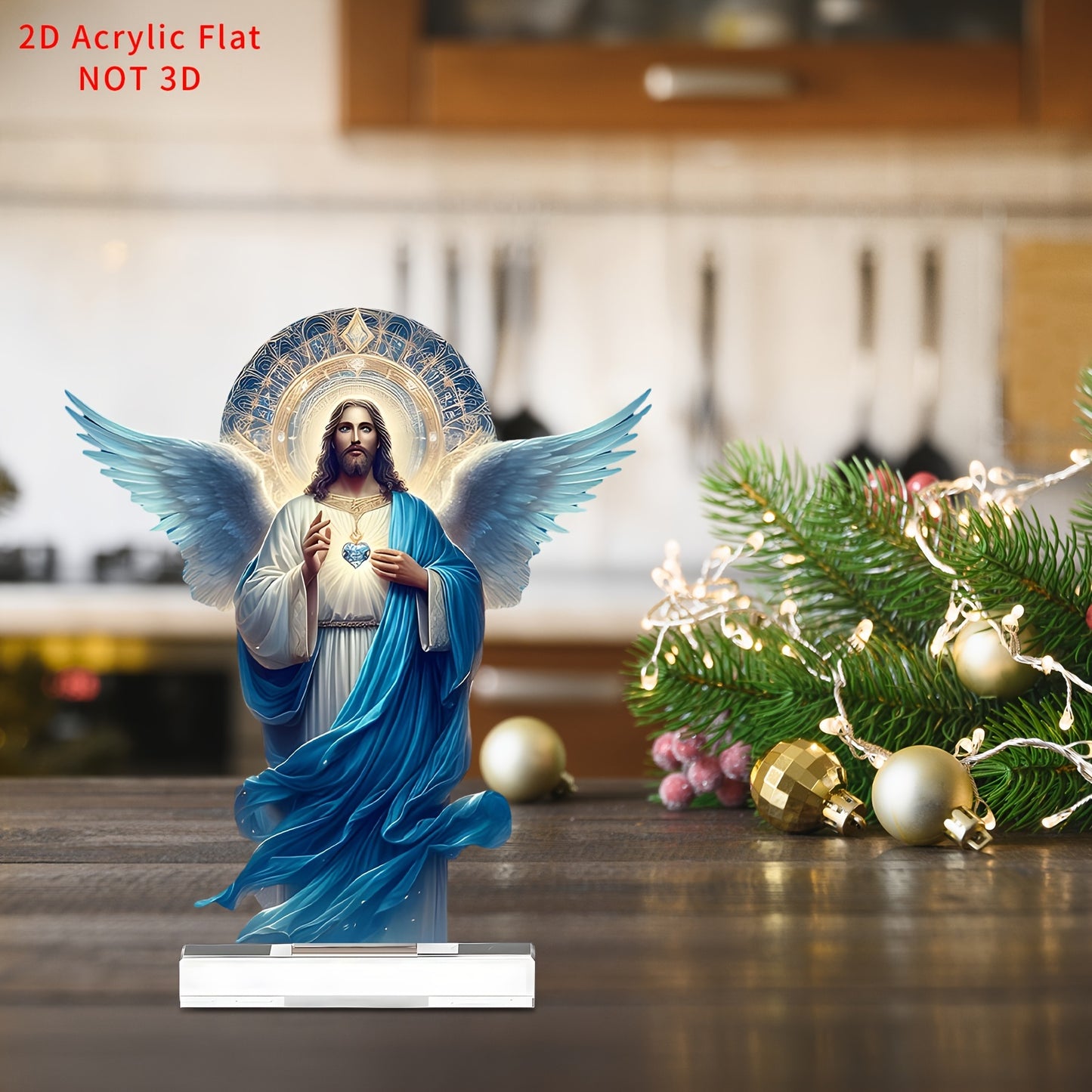 1pc 2D Acrylic Divine Jesus Holy Spirit Statue - Perfect Catholic Gift for Home, Garden, and Party Decor